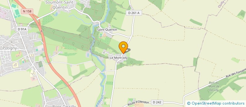 localisation de l'entreprise MADAME EMILIE LAMY  SOUMONT-SAINT-QUENTIN