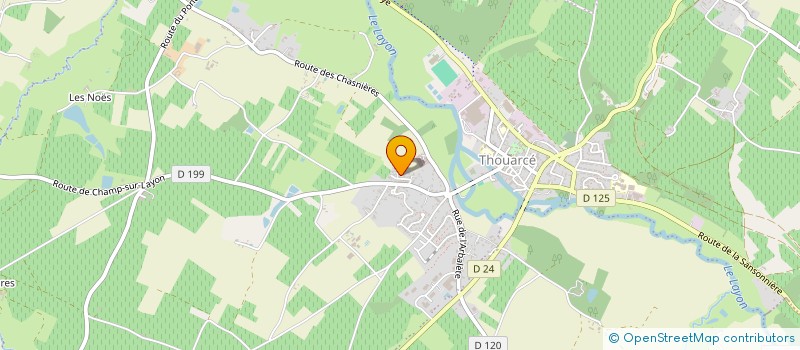 localisation de l'entreprise MADAME EMILIE LANGEVIN  BELLEVIGNE-EN-LAYON