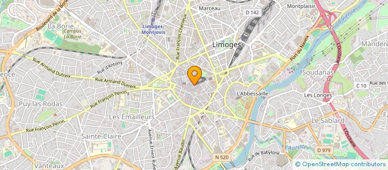 localisation de l'entreprise MADAME EMILIE LANGLAIS à LIMOGES