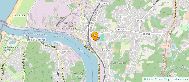 localisation de l'entreprise MADAME EMILIE LANNEGRAND à BOUCAU