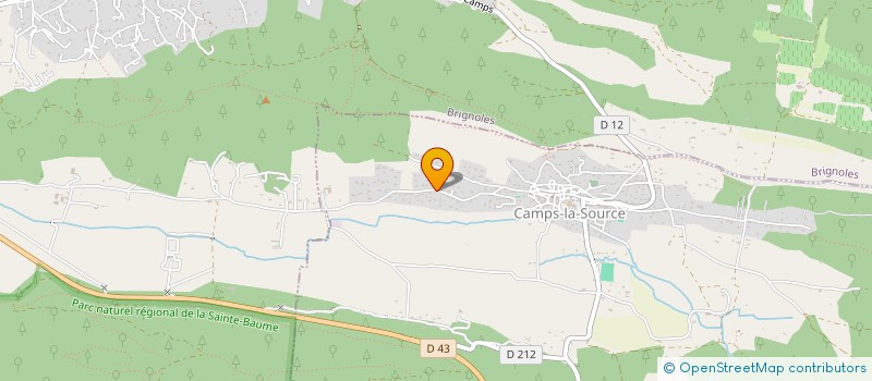 localisation de l'entreprise MADAME EMILIE LANZAFAME  CAMPS-LA-SOURCE