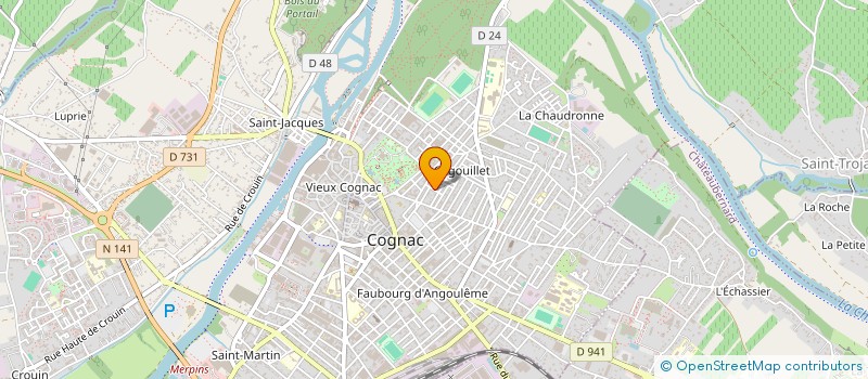 localisation de l'entreprise MADAME EMILIE LAPORTE à COGNAC