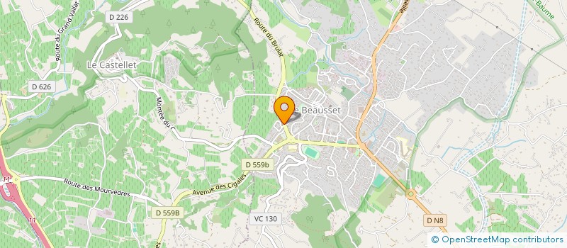 localisation de l'entreprise MADAME EMILIE LARI  LE BEAUSSET