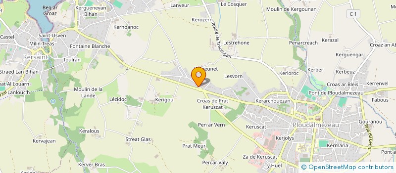 localisation de l'entreprise MADAME EMILIE LE BEHEREC à PLOUDALMEZEAU