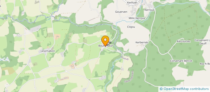 localisation de l'entreprise MADAME EMILIE LE GAC  CARNOET