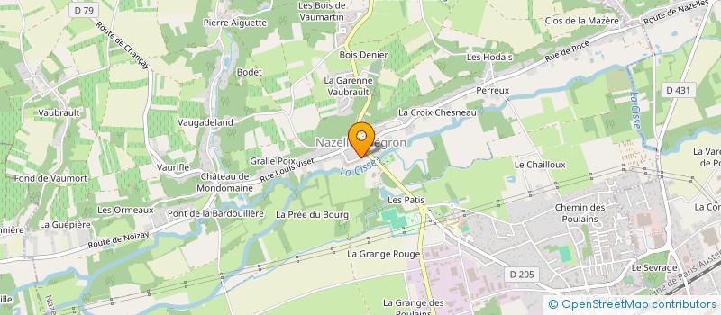 localisation de l'entreprise MADAME EMILIE LE GODAIS  NAZELLES-NEGRON