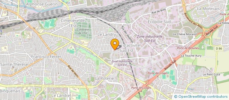 localisation de l'entreprise MADAME EMILIE LE MAITRE  RENNES