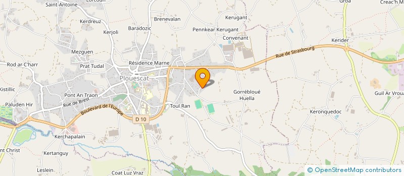 localisation de l'entreprise MADAME EMILIE LE MOIGNE  PLOUESCAT