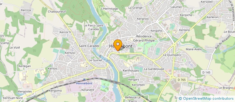 localisation de l'entreprise MADAME EMILIE LE MOINE  HENNEBONT