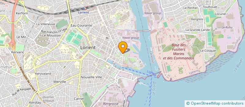 localisation de l'entreprise MADAME EMILIE LE PEN  LORIENT