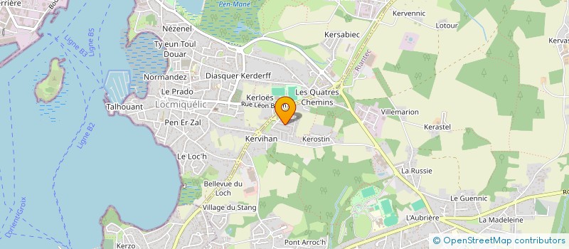 localisation de l'entreprise MADAME EMILIE LE REOUR  RIANTEC