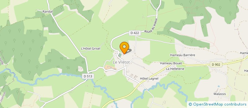 localisation de l'entreprise MADAME EMILIE LEBARON  BRICQUEBEC-EN-COTENTIN