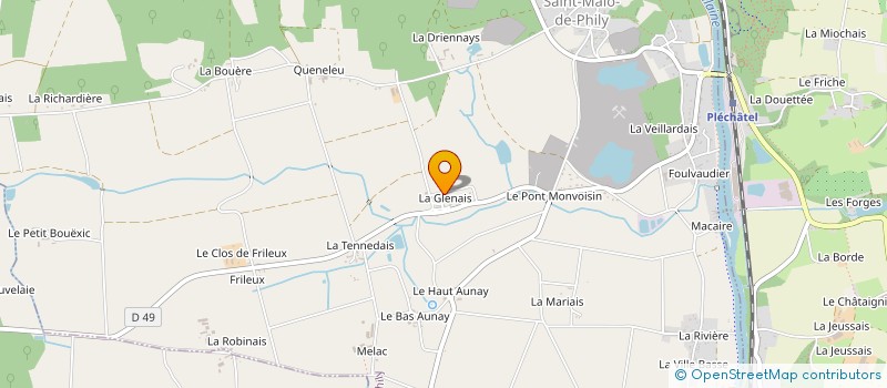 localisation de l'entreprise MADAME EMILIE LEBLOND  SAINT-MALO-DE-PHILY