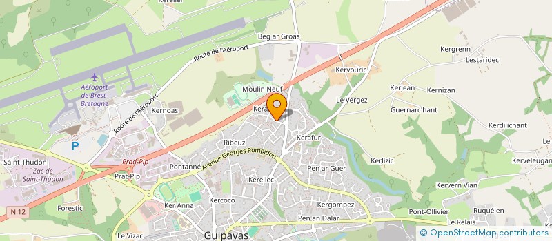 localisation de l'entreprise MADAME EMILIE LEBLOND à GUIPAVAS
