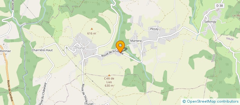 localisation de l'entreprise MADAME EMILIE LEBON  THUSY