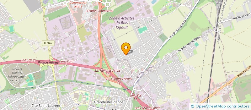 localisation de l'entreprise MADAME EMILIE LEBORGNE  VENDIN-LE-VIEIL