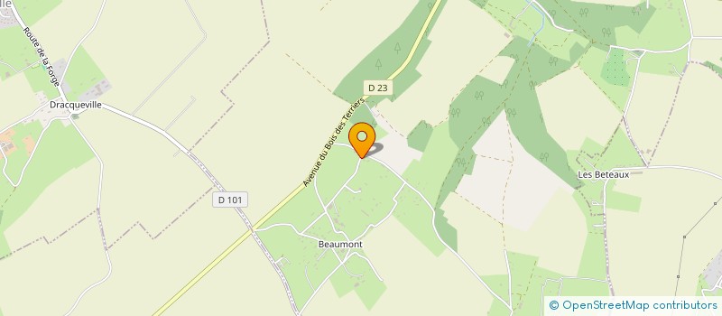 localisation de l'entreprise MADAME EMILIE LECLERC  BEAUVAL-EN-CAUX