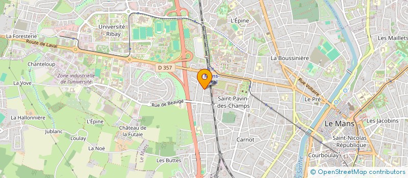 localisation de l'entreprise MADAME EMILIE LECOQ  LE MANS