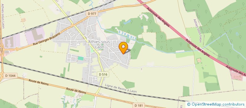 localisation de l'entreprise MADAME EMILIE LECUYER  ATHIES SOUS LAON