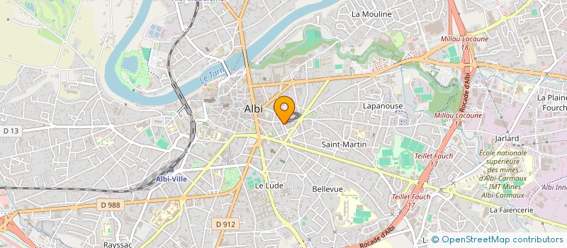 localisation de l'entreprise MADAME EMILIE LEDOUX à ALBI