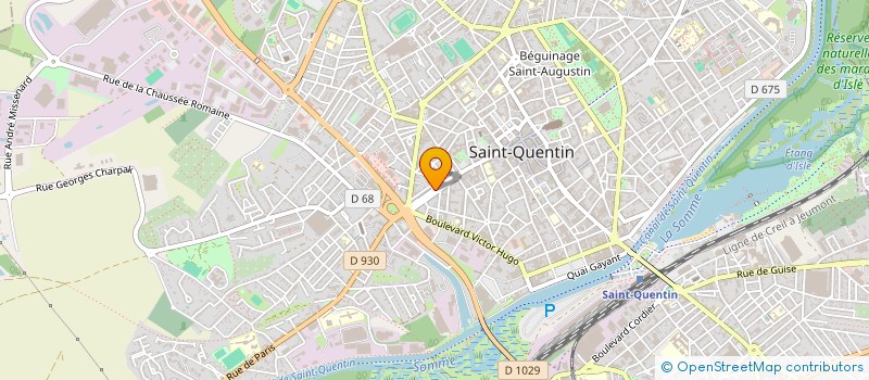 localisation de l'entreprise MADAME EMILIE LEDUCE à SAINT-QUENTIN