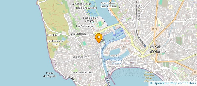 localisation de l'entreprise MADAME EMILIE LEFAIT à LES SABLES-D'OLONNE
