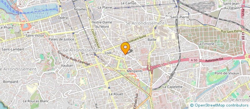 localisation de l'entreprise MADAME EMILIE LEFEBVRE à MARSEILLE
