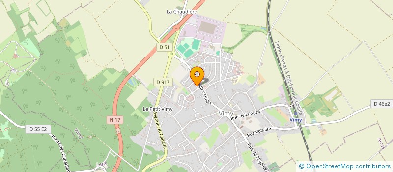 localisation de l'entreprise MADAME EMILIE LEFEL  VIMY