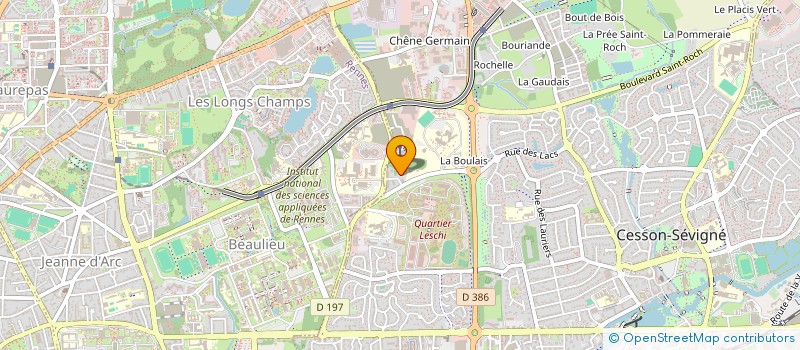 localisation de l'entreprise MADAME EMILIE LEGATHE  CESSON-SEVIGNE