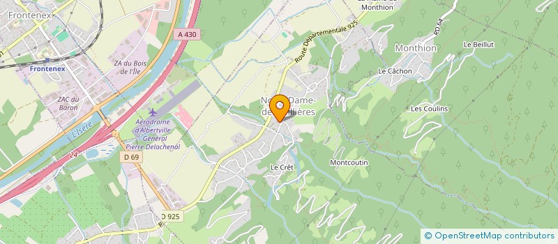 localisation de l'entreprise MADAME EMILIE LEGER  NOTRE-DAME-DES-MILLIERES