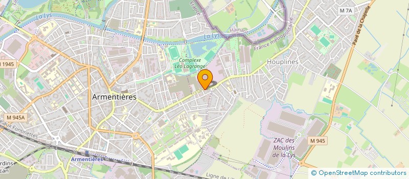 localisation de l'entreprise MADAME EMILIE LEMOINE  ARMENTIERES