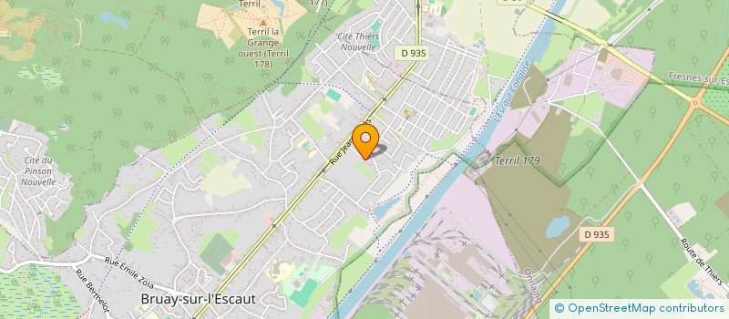 localisation de l'entreprise MADAME EMILIE LEMOINE  BRUAY-SUR-L'ESCAUT