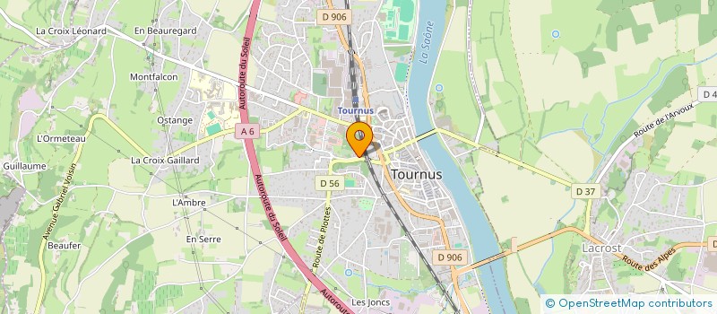 localisation de l'entreprise MADAME EMILIE LENGAGNE  TOURNUS