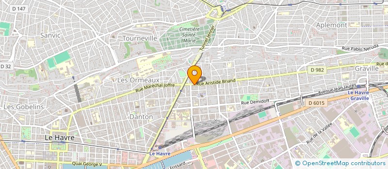 localisation de l'entreprise MADAME EMILIE LEROUX  LE HAVRE