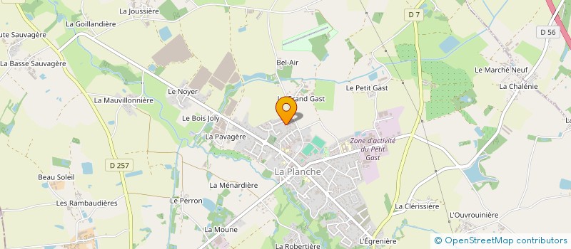 localisation de l'entreprise MADAME EMILIE LEROY  LA PLANCHE