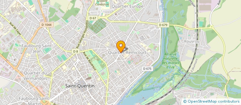 localisation de l'entreprise MADAME EMILIE LEUILLET à SAINT-QUENTIN