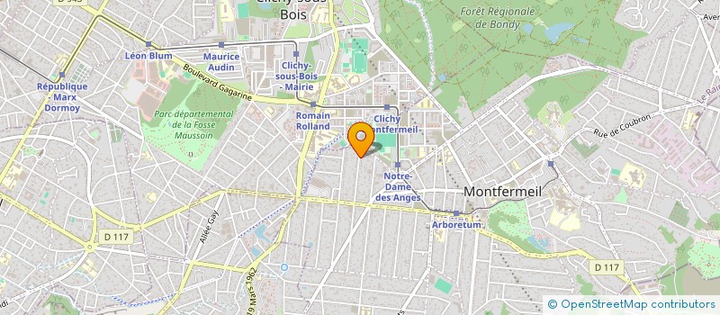 localisation de l'entreprise MADAME EMILIE LEVEZIER  MONTFERMEIL