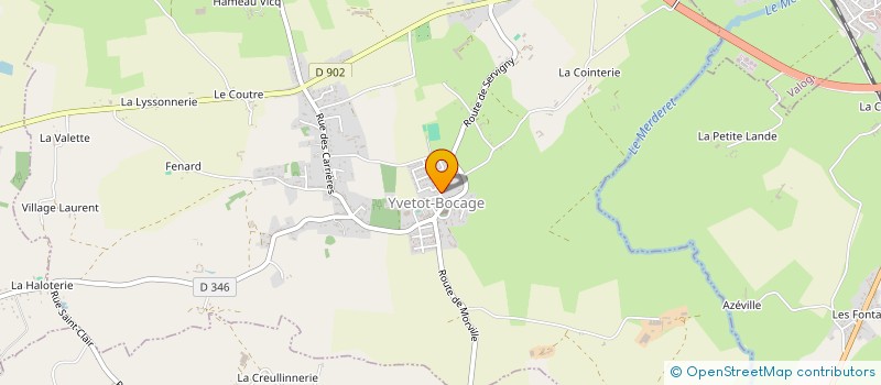 localisation de l'entreprise MADAME EMILIE LIGOT  YVETOT-BOCAGE