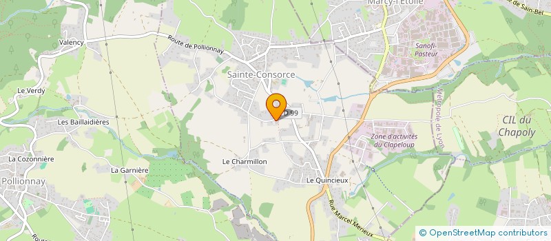 localisation de l'entreprise MADAME EMILIE LINTOT  SAINTE-CONSORCE