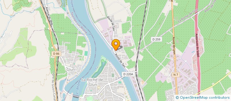 localisation de l'entreprise MADAME EMILIE LOMBARD  LA ROCHE-DE-GLUN