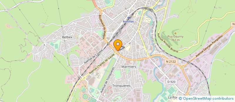 localisation de l'entreprise MADAME EMILIE LOURS à AURILLAC