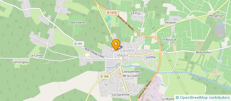 localisation de l'entreprise MADAME EMILIE LOUTREIN  SAINT-LAURENT-MEDOC