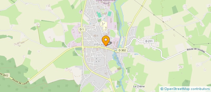 localisation de l'entreprise MADAME EMILIE LUCAS  VIBRAYE