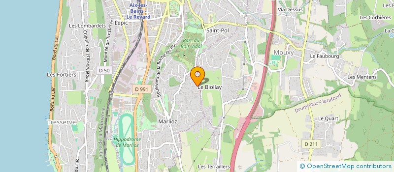 localisation de l'entreprise MADAME EMILIE LUCIANI  AIX-LES-BAINS