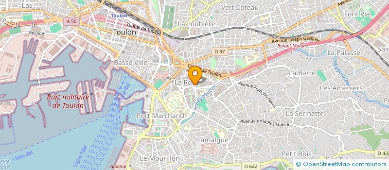 localisation de l'entreprise MADAME EMILIE LURET à TOULON