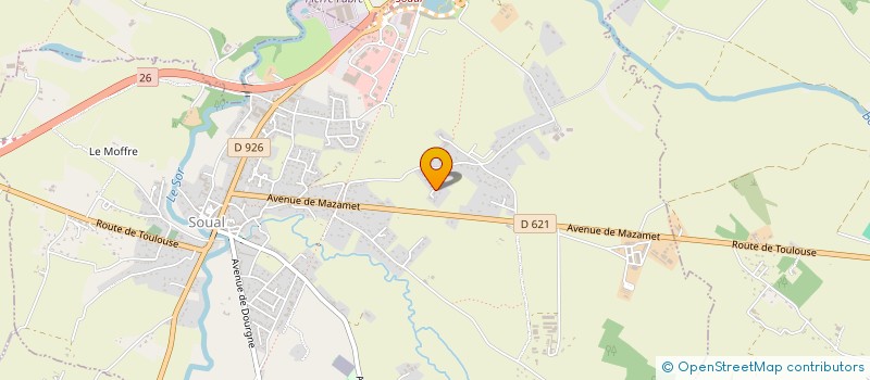 localisation de l'entreprise MADAME EMILIE MADRENAS  SOUAL