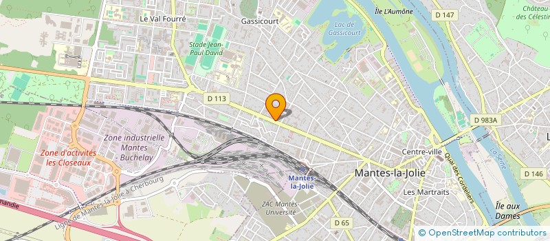 localisation de l'entreprise MADAME EMILIE MAGNIEZ  MANTES-LA-JOLIE