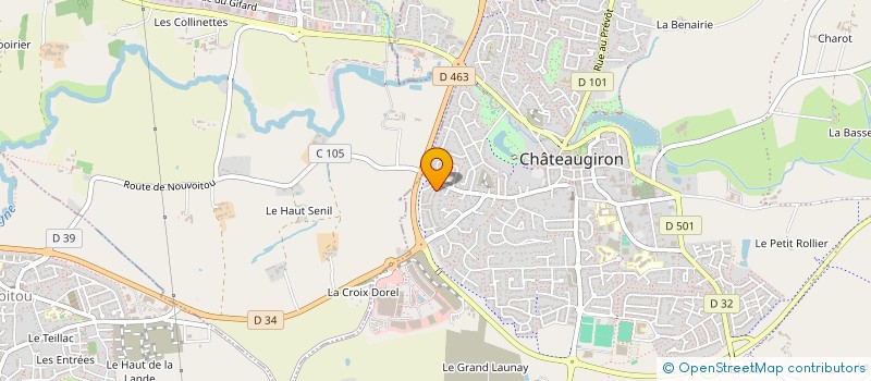 localisation de l'entreprise MADAME EMILIE MAHE  CHATEAUGIRON