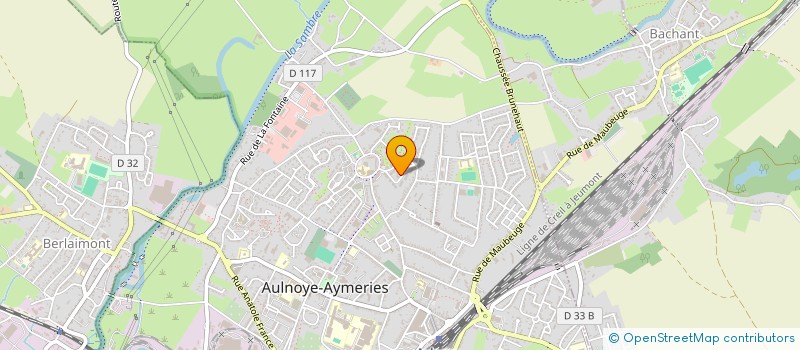 localisation de l'entreprise MADAME EMILIE MAHIEU  AULNOYE-AYMERIES