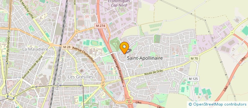 localisation de l'entreprise MADAME EMILIE MAIGNAN  SAINT-APOLLINAIRE